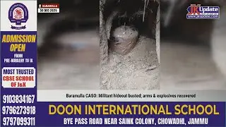 Baramulla CASO: Militant hideout busted; arms & explosives recovered