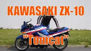 Mit 2,04m auf der KAWASAKI ZX-10 Tomcat
