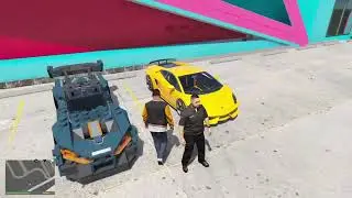 Visiting a Youtuber's headquater's and stealing his LEGO car | Gamerzincharge | GTA V