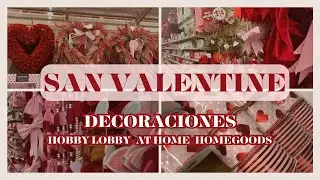 Decoraciones para San Valentine💌.Recorriendo Hobby Lobby-At Home-Homegoods