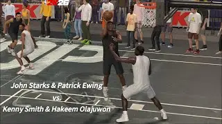 NBA 2K26 - John Starks & Patrick Ewing vs. Kenny Smith & Hakeem Olajuwon | Blacktop