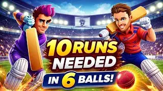 10 run needed 6 balls | proffesar on strike and cr nonstrike Pvp game play hitwicket Cricket match 