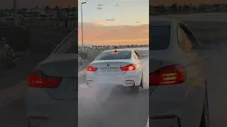 Выгорание резины на BMW M4 💨 Смотрите полное видео, чтобы узнать больше!! #автомобиль #bmwmmotors...