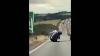 Porsche 911 on 2 wheels nearly crashes but saves it at end caught on dash cam #shorts