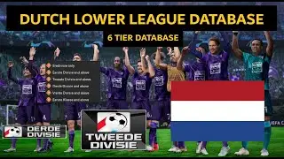 Dutch Lower League Database 6 Tier Database | Football Manager 2024