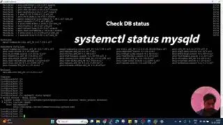 How to check MYSQL DB status & Start Service #mysql #mysqldb #mysqldba