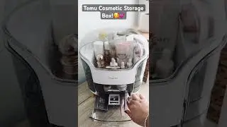 Loving my Cosmetic Storage Box from Temu🥰😘  #temu  #temufinds #shoptemu #organization #makeup