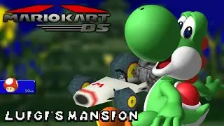 Mario Kart DS - 50cc - Yoshi - B Dasher - Luigi's Mansion | Ep. 3460