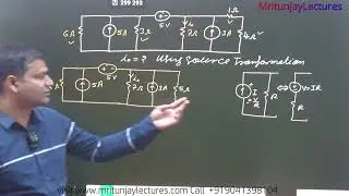 How can apply Source Transformation  | Voltage Source to Current Source | By Mritunjay Sir