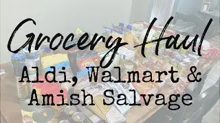 Aldi, Walmart, and Amish Salvage Weekly Grocery Haul | Restocking Keto Pantry Staples