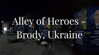 Memory Alley in Brody, Ukraine &ndash; Honoring Fallen Heroes | 4K Short Walk