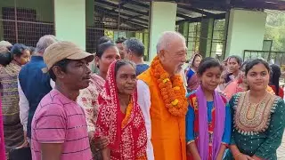 Jaatni Leprosy Colony visit of WHO Goodwill Ambassador for Leprosy Elimination Mr Yohei Sasakawa