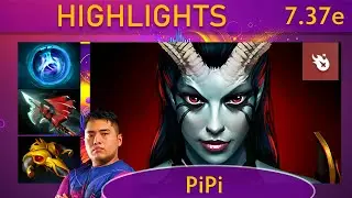 ⭐ 7.37e PiPi Queen of Pain |K+A-D - 33 KP - 78%| Mid Highlights - Dota 2 Top MMR