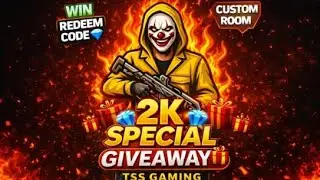 FREE FIRE🔴LIVE|2K SUBSCRIBERS SPECIAL 🎉 GIVEAWAY+CUSTOM ROOM|TSS GAMING🎉|#freefire #shorts #ff