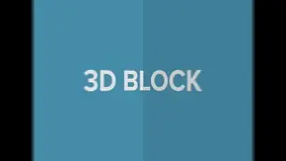 3D Block Text And Media Transition Template for Premiere Pro