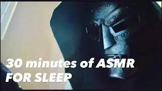 ASMR 30 MIN LOOP DR DOOM HAIRCUT ROLEPLAY/FIREPLACE SOUNDS FOR SLEEP