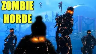 Surviving Against the MASSIVE ZOMBIE HORDE in Apex Legends