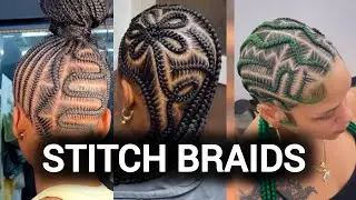 🥰🔥 STITCH BRAIDS HAIRSTYLE TUTORIAL |STITCH BRAIDS HAIRSTYLE TRANSFORMATION 