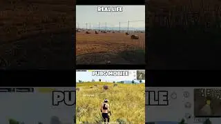 Real life vs Pubg mobile hay field #mobilegami #pubgmobile #pubg #bgmi #pubgm #pubg4kvideo