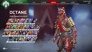 Tryhard Looking Octane Banner With The RED SHIFT skin - apex legends season 14