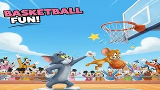 Tom & Jerry Playing Basketball 🏀😂 | Kids Poem & Cartoon Rhyme 🌟