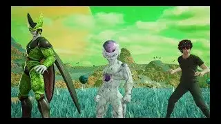 Jump Force Battle Frieza, Cell, Villain Protagonist vs Goku, Vegeta, Trunks