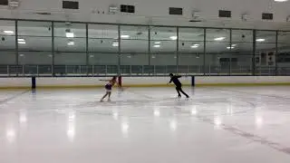 Jessica Sassano testing Senior Free Dance w/ test partner Joseph Buckland.  Passed with Distinction.