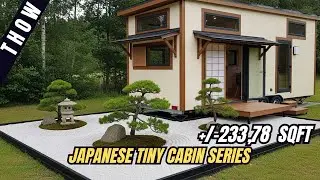 Smart Design Secrets! Japanese Tiny Cabin with Loftbed & Relaxation Cabinets