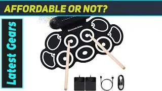 Best 9-Pad Roll-Up Electronic Drum Set for Students & Adults!
