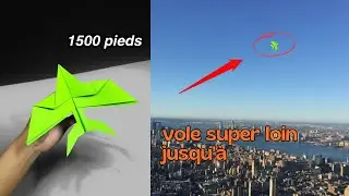 Comment fabriquer un avion en papier qui vole super loin jusqu'&agrave; 1500 pieds