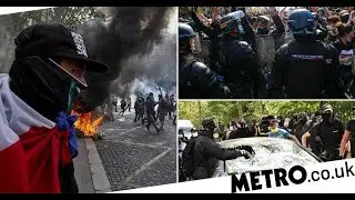 ✅  Tear gas fired and bins set alight as &lsquo;yellow vest&rsquo; protests return to Paris