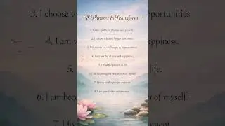 Transformation, Life, and Success