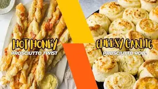 Two Addictive Prosciutto Recipes: Hot Honey Twists 🍯🔥 & Cheesy Garlic Rolls 🧄🧀
