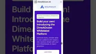 DimeADozen: Instant Business Idea Validation with AI Business Advisory!