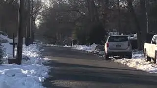Lots of Thomas C2 School Buses| School Bus spotting with snow on the ground
