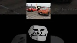 Nissan GTR R35 👿 Vs Ferrari 488 Pista 🔥 Drag Race || AARAV EDITZ | #shorts #youtubeshorts