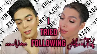 I TRIED FOLLOWING AN ABOUT RAF MAKEUP TUTORIAL | xxooVince