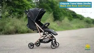 Chipzzie Travel Mate Stroller Black Color 180&deg; view