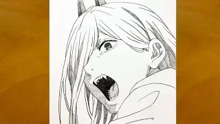 How to Sketch Power from Chainsaw Man | Step-by-Step Dynamic Sketch