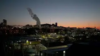 Winter dusk in Vladivostok 30 december 2025