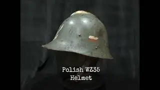 Polish WZ35 WW2 helmet. Not German, Not Axis. Military collection. 