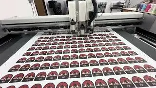 Apex M Series Flatbed Cutter at Sticker Bros &ndash; Roll Material Processing in Action