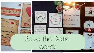 3 different 'Save the Date' card ideas || Handmade invitation cards