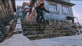 SOLO MOUNTAIN BIKE RIDE TO SAKURA PARK KIRTIPUR BRIDGE [MOUNTAIN BIKING NEPAL]