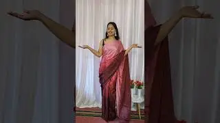 Myntra Ready To Wear Farewell Party Saree❤️&zwj;🔥/Pre stitched saree for farewell, fresher #shortsviral