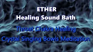 ETHER (Space) Element Crystal Singing Bowls Healing Sound Bath Meditation in G ⏩ Updated Version