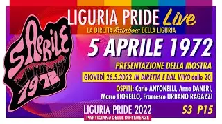 LIGURIA PRIDE LIVE &ndash; S3 P15 &ndash; 5 aprile 1972
