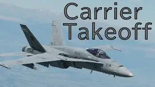 DCS F/A-18 Carrier Takeoff