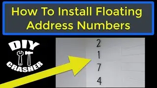 How To Install Raised Floating Address Numbers On Concrete | Modern House Numbers