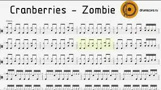 The Cranberries - Zombie (drum score)